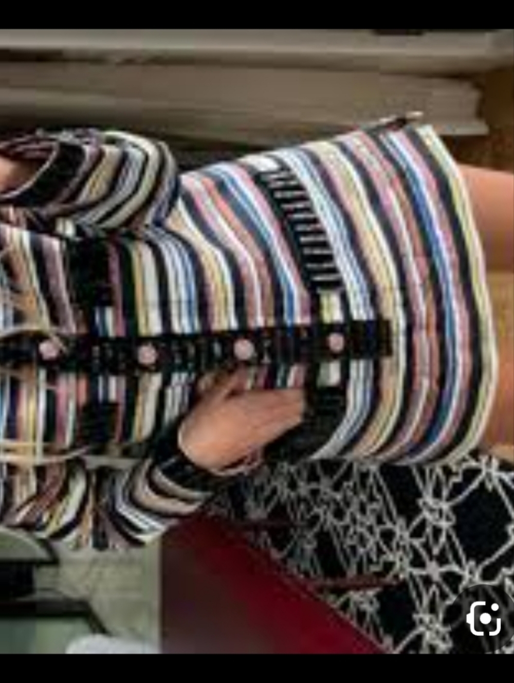 CHANEL Multicolor Striped  Midi Dress, Ribbon Collection - Picture 3 of 16